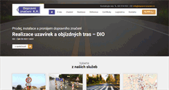 Desktop Screenshot of dopravni-znaceni.cz