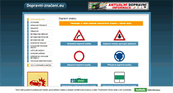 Desktop Screenshot of dopravni-znaceni.eu